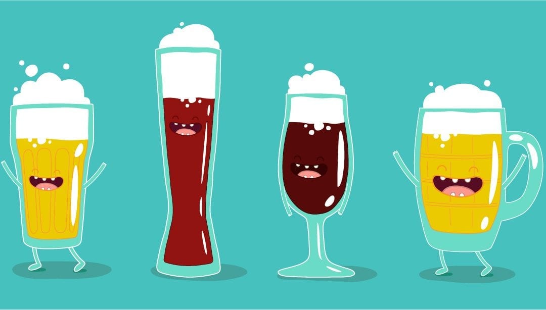 The right glass for the right beer…