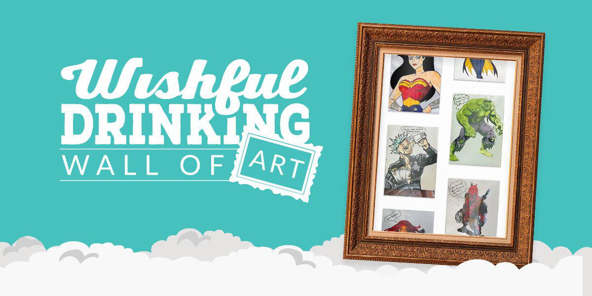 The Wishful Wall of Art Installation Wishful Drinking